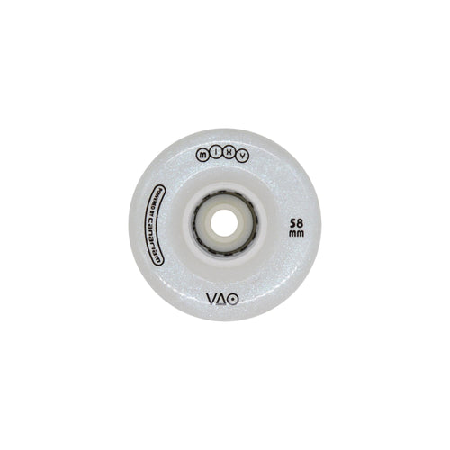 Rueda VAO MIXY Tradicional (58mm) Blanca Glitter