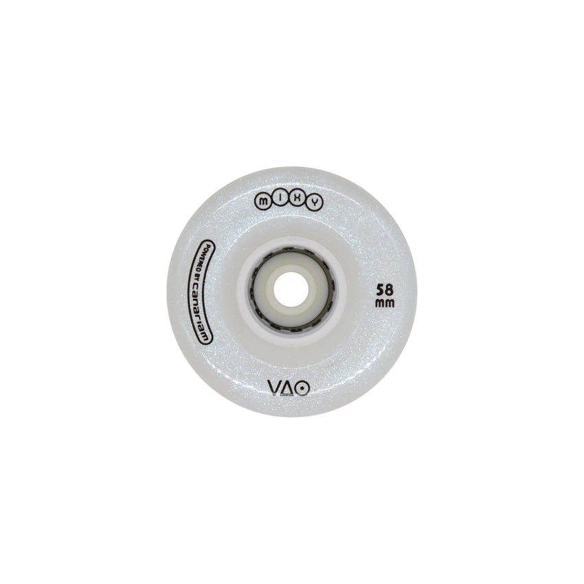 Rueda VAO MIXY Tradicional (58mm) Blanca Glitter
